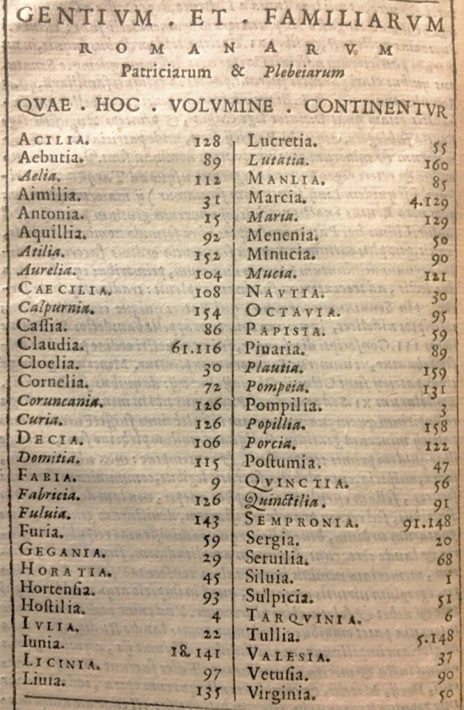 Ancient Roman names that should make a comeback